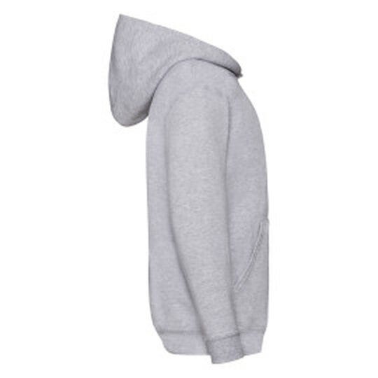 Fruit Of The Loom FOTL Kids Classic Hooded Sweat - Heather Grey