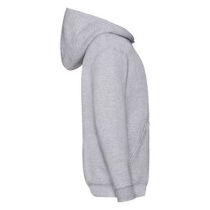 Fruit Of The Loom FOTL Kids Classic Hooded Sweat - Heather Grey