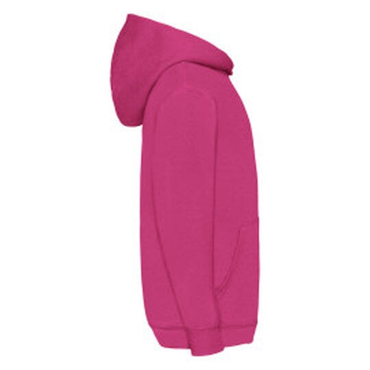 Fruit Of The Loom FOTL Kids Classic Hooded Sweat - Fuchsia