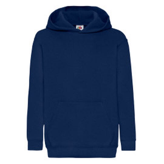 Fruit Of The Loom FOTL Kids Classic Hooded Sweat - Navy Blue