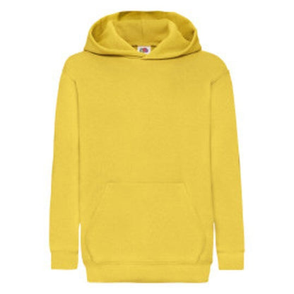 Fruit Of The Loom FOTL Kids Classic Hooded Sweat - Sun