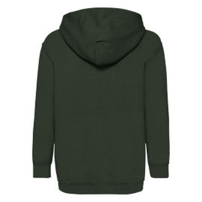 Fruit Of The Loom FOTL Kids Classic Hooded Sweat - Bottle Green