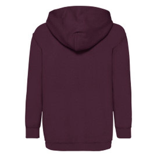 Fruit Of The Loom FOTL Kids Classic Hooded Sweat - Burgundy