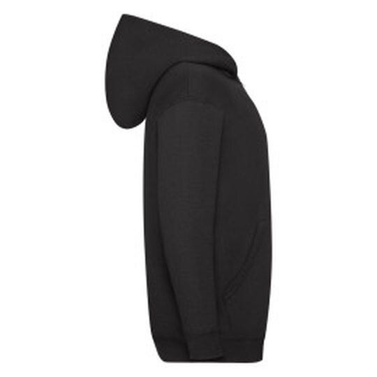 Fruit Of The Loom FOTL Kids Classic Hooded Sweat Jacket - Black