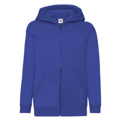 Fruit Of The Loom FOTL Kids Classic Hooded Sweat Jacket - Royal