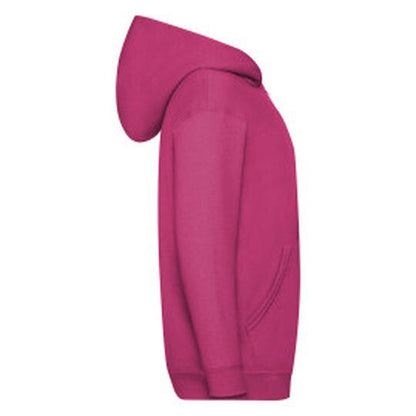 Fruit Of The Loom FOTL Kids Classic Hooded Sweat Jacket - Fuchsia