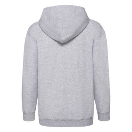 Fruit Of The Loom FOTL Kids Classic Hooded Sweat Jacket - Heather Grey