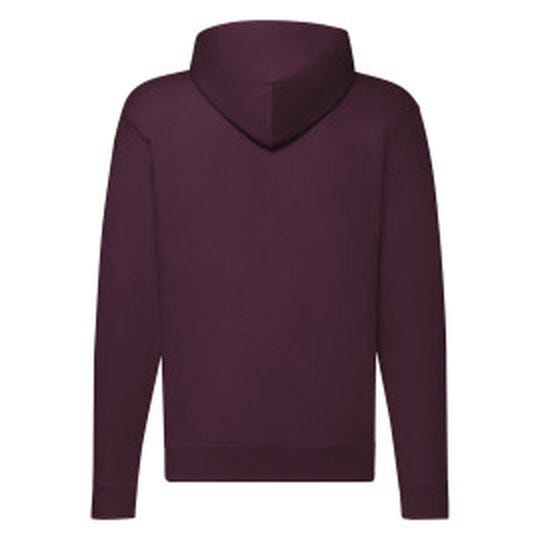 Fruit Of The Loom FOTL Mens Classic Hooded Sweat Jacket - Burgundy