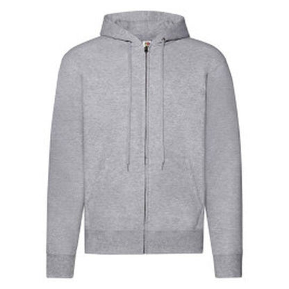 Fruit Of The Loom FOTL Mens Classic Hooded Sweat Jacket - Heather Grey