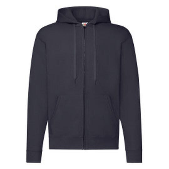 Fruit Of The Loom FOTL Mens Classic Hooded Sweat Jacket - Deep Navy