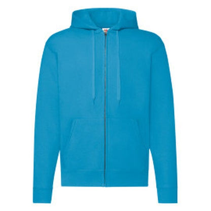 Fruit Of The Loom FOTL Mens Classic Hooded Sweat Jacket - Azure Blue