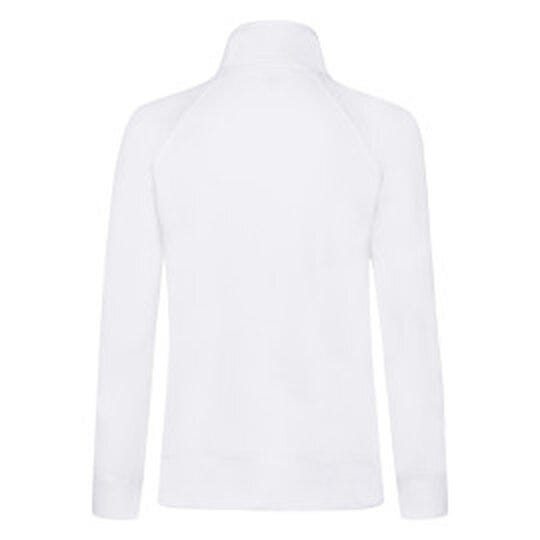 Fruit Of The Loom FOTL Ladies Premium Sweat Jacket - White