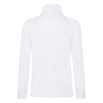 Fruit Of The Loom FOTL Ladies Premium Sweat Jacket - White