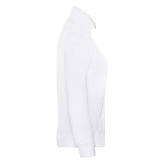 Fruit Of The Loom FOTL Ladies Premium Sweat Jacket - White