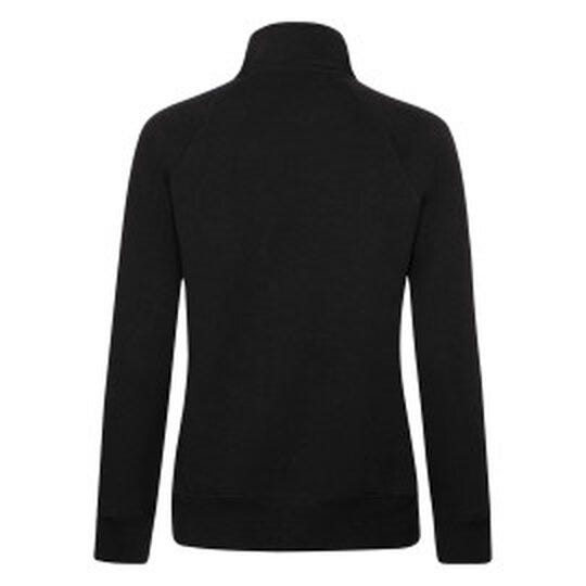 Fruit Of The Loom FOTL Ladies Premium Sweat Jacket - Black