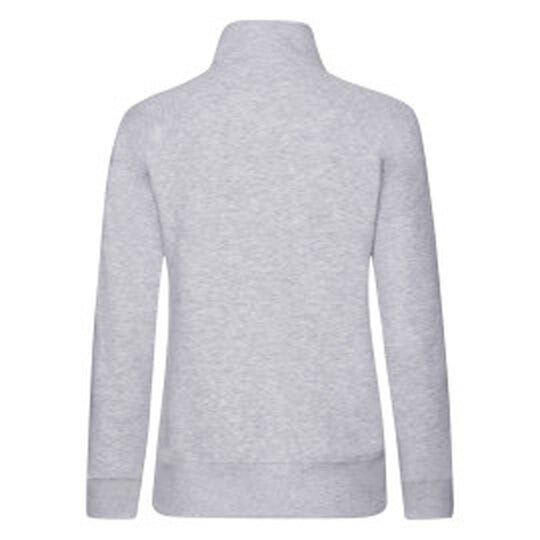 Fruit Of The Loom FOTL Ladies Premium Sweat Jacket - Heather Grey