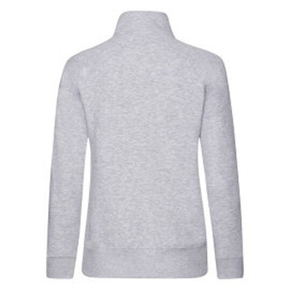 Fruit Of The Loom FOTL Ladies Premium Sweat Jacket - Heather Grey
