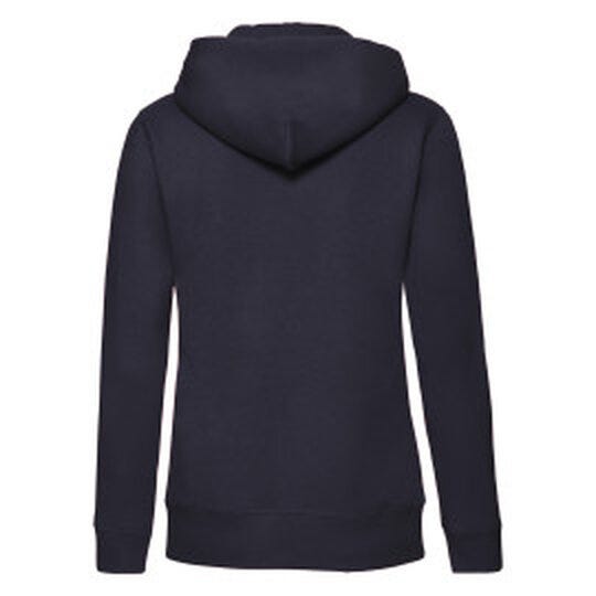 Fruit Of The Loom FOTL Ladies Premium Hooded Sweat Jkt - Deep Navy