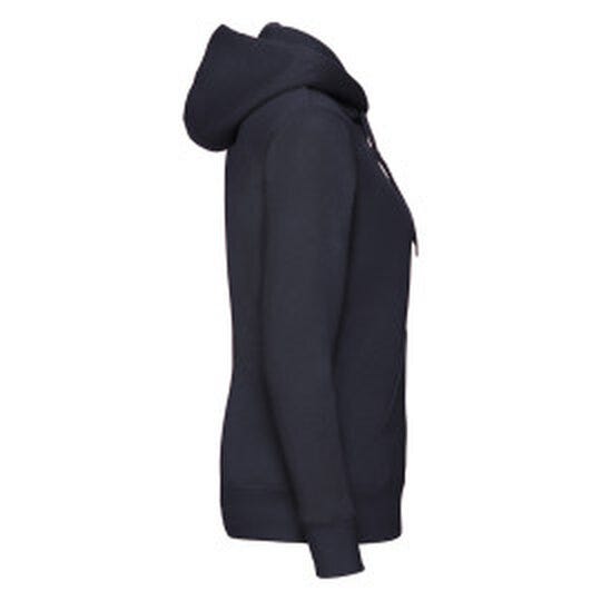 Fruit Of The Loom FOTL Ladies Premium Hooded Sweat Jkt - Deep Navy
