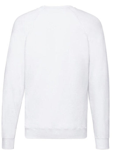 Fruit Of The Loom FOTL Men's Lightweight Raglan Sweat - White