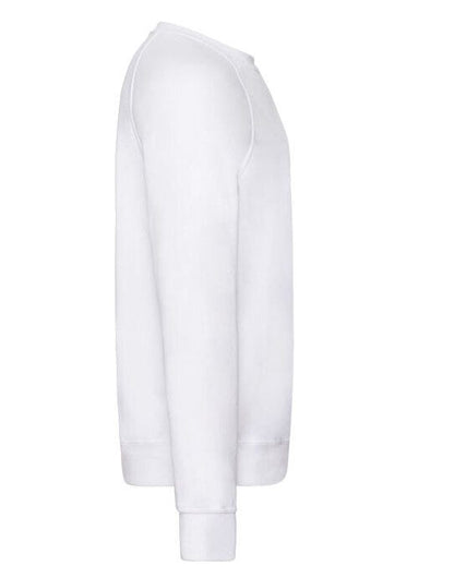 Fruit Of The Loom FOTL Men's Lightweight Raglan Sweat - White