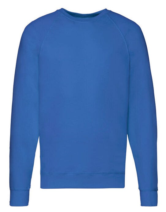 Fruit Of The Loom FOTL Men's Lightweight Raglan Sweat - Royal