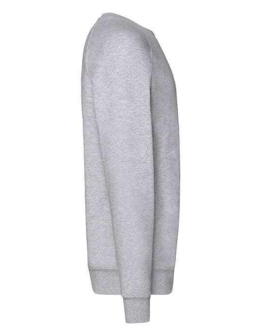 Fruit Of The Loom FOTL Men's Lightweight Raglan Sweat - Heather Grey