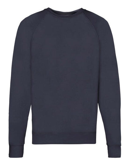 Fruit Of The Loom FOTL Men's Lightweight Raglan Sweat - Deep Navy