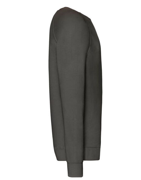 Fruit Of The Loom FOTL Men's Lightweight Raglan Sweat - Light Graphite