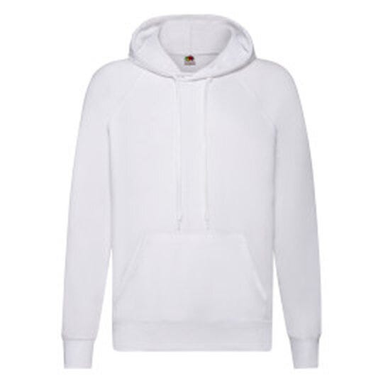 Fruit Of The Loom FOTL Men's Lightweight Hooded Sweat - White