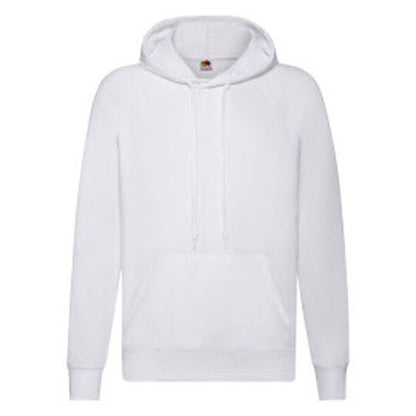 Fruit Of The Loom FOTL Men's Lightweight Hooded Sweat - White