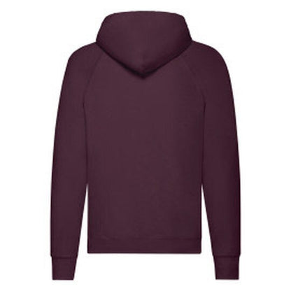 Fruit Of The Loom FOTL Men's Lightweight Hooded Sweat - Burgundy