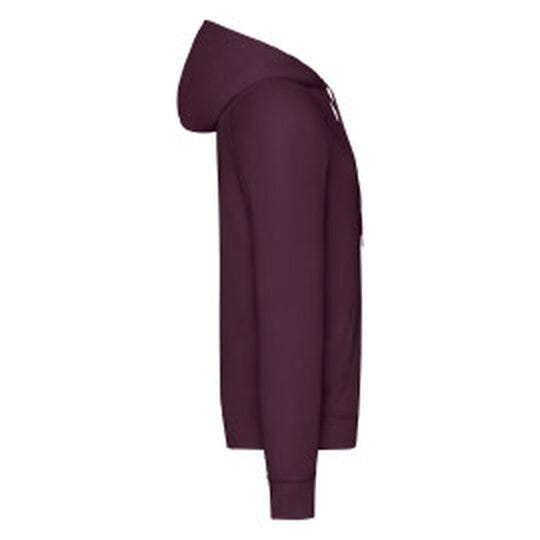 Fruit Of The Loom FOTL Men's Lightweight Hooded Sweat - Burgundy