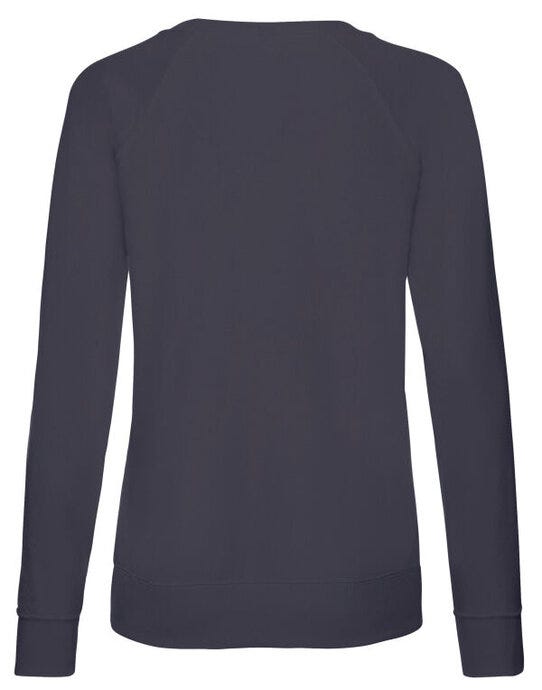 Fruit Of The Loom FOTL Ladies Lightweight Raglan Sweat - Deep Navy