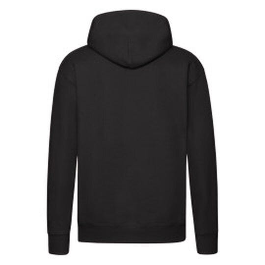 Fruit Of The Loom FOTL Mens Premium Hooded Sweat - Black