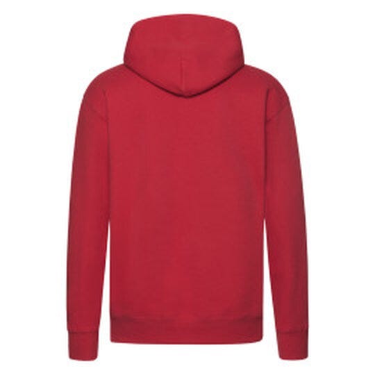 Fruit Of The Loom FOTL Mens Premium Hooded Sweat - Red