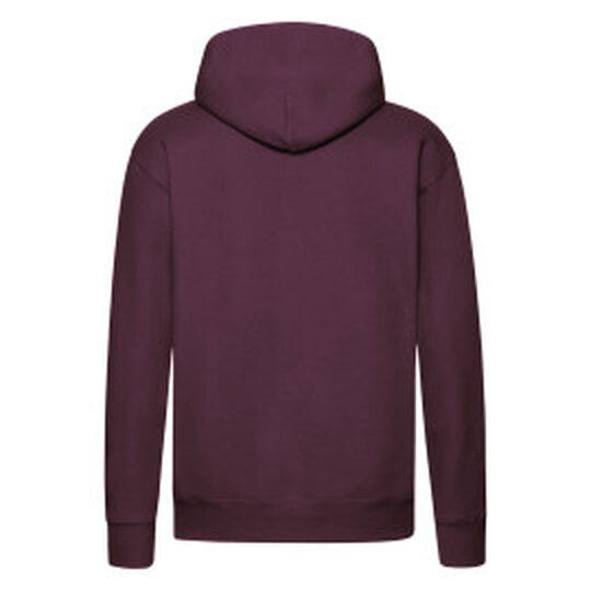 Fruit Of The Loom FOTL Mens Premium Hooded Sweat - Burgundy