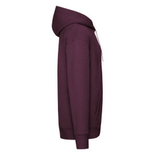 Fruit Of The Loom FOTL Mens Premium Hooded Sweat - Burgundy
