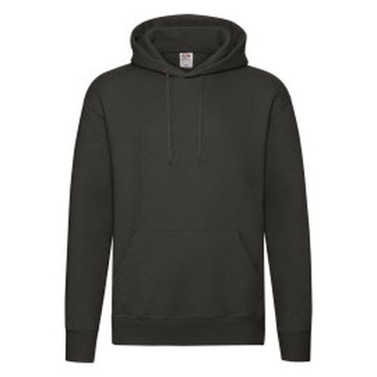 Fruit Of The Loom FOTL Mens Premium Hooded Sweat - Charcoal