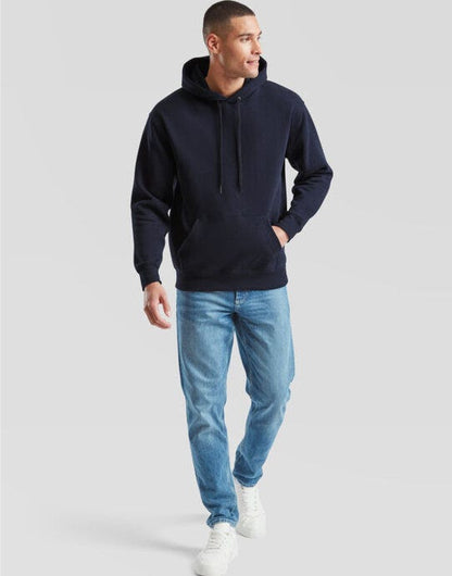 Fruit Of The Loom FOTL Mens Premium Hooded Sweat - Deep Navy