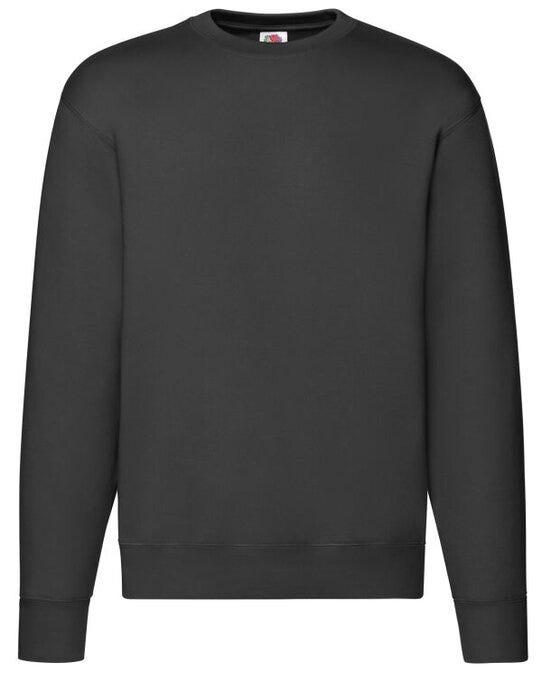 Fruit Of The Loom FOTL Mens Premium Set In Sweat - Black