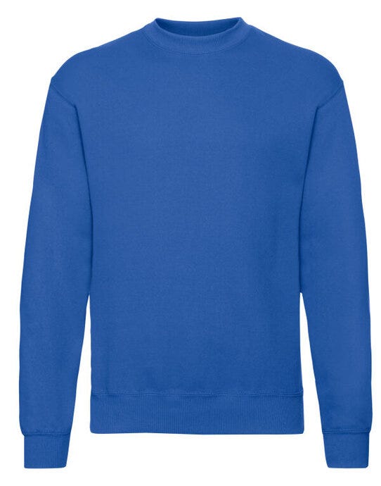 Fruit Of The Loom FOTL Mens Classic Set-In Sweat - Royal