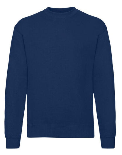Fruit Of The Loom FOTL Mens Classic Set-In Sweat - Navy Blue
