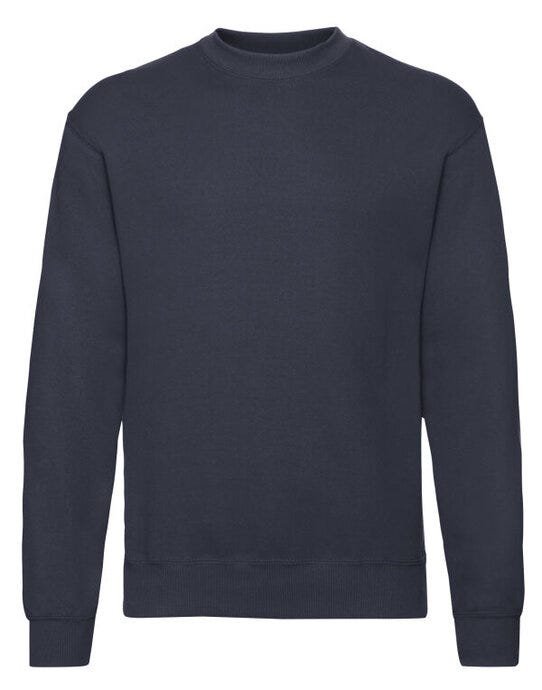 Fruit Of The Loom FOTL Mens Classic Set-In Sweat - Deep Navy