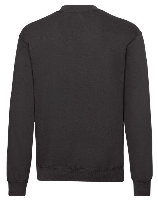 Fruit Of The Loom FOTL Mens Classic Set-In Sweat - Black