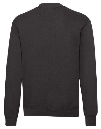 Fruit Of The Loom FOTL Mens Classic Set-In Sweat - Black