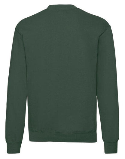 Fruit Of The Loom FOTL Mens Classic Set-In Sweat - Bottle Green