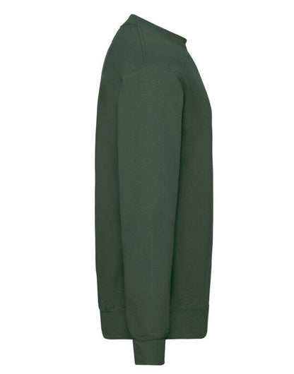 Fruit Of The Loom FOTL Mens Classic Set-In Sweat - Bottle Green