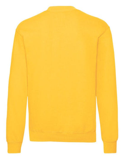 Fruit Of The Loom FOTL Mens Classic Set-In Sweat - Sun