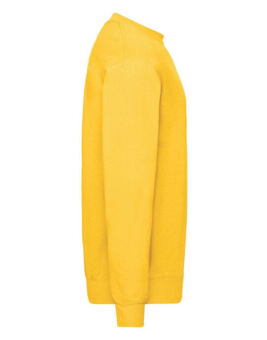 Fruit Of The Loom FOTL Mens Classic Set-In Sweat - Sun